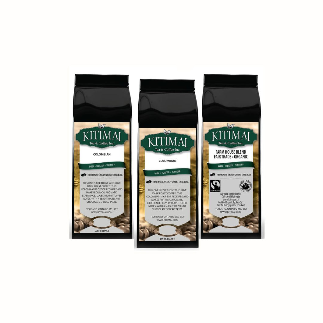 Gourmet Specialty French Roasted Ground Coffee Bundle